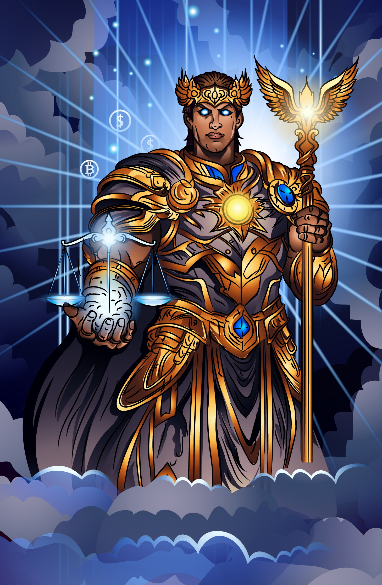 Apollo, the onchain arbiter, holding the scales of justice